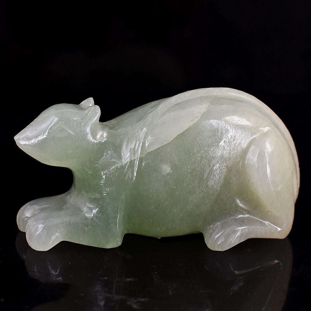 gemsmore:Premium Aventurine Hand Carved Mouse