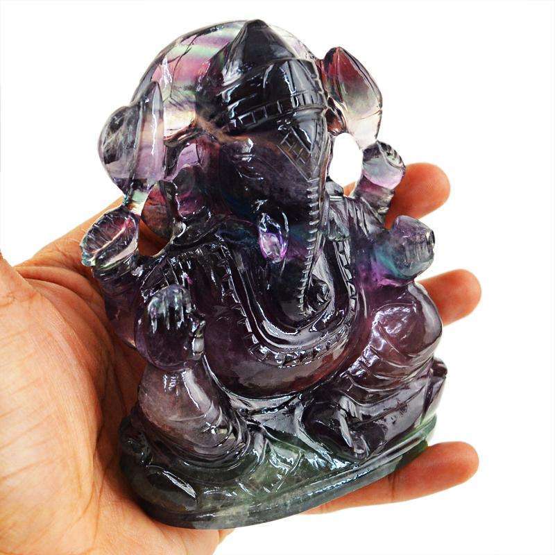 gemsmore:SOLD OUT : Amazing Multicolor Fluorite Lord Ganesha