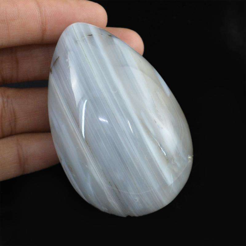 gemsmore:SOLD OUT :  Amazing Natural White Agate Healing Egg