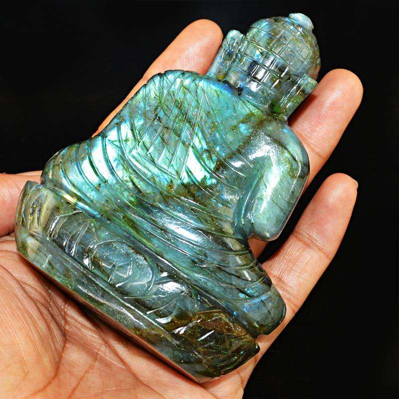 gemsmore:SOLD OUT :  Exclusive Amazing Flash Labradorite Lord Buddha