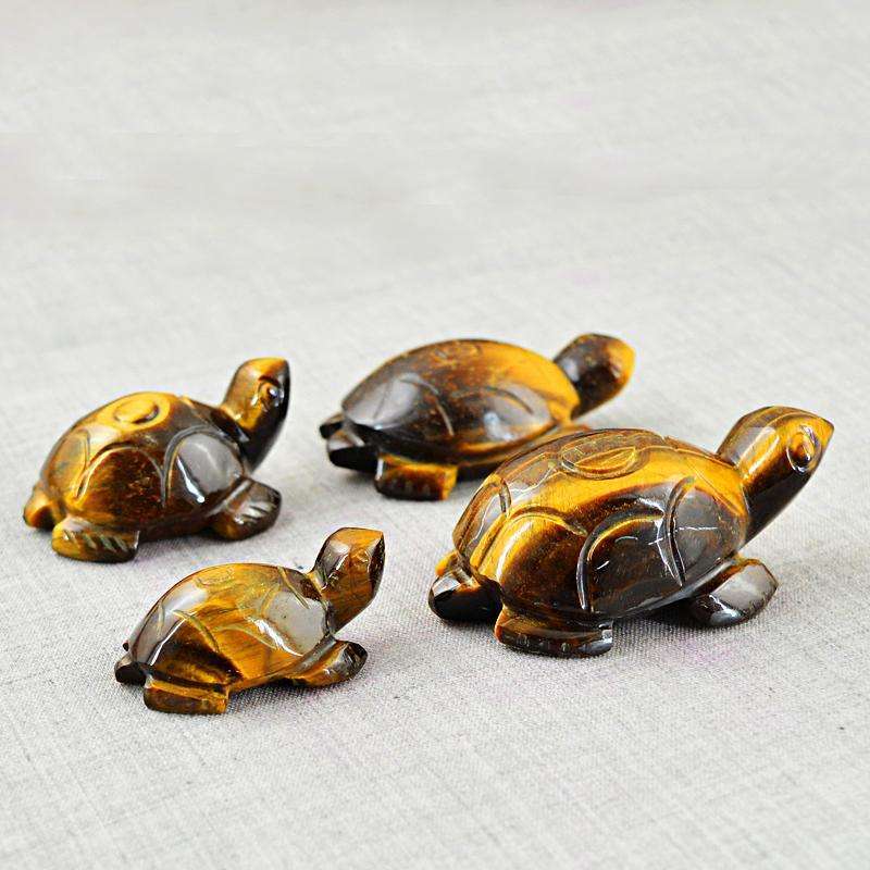 gemsmore:SOLD OUT : Exclusive Golden Tiger Eye Turtle Lot