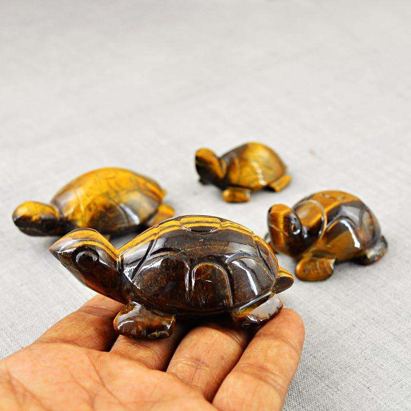 gemsmore:SOLD OUT : Exclusive Golden Tiger Eye Turtle Lot