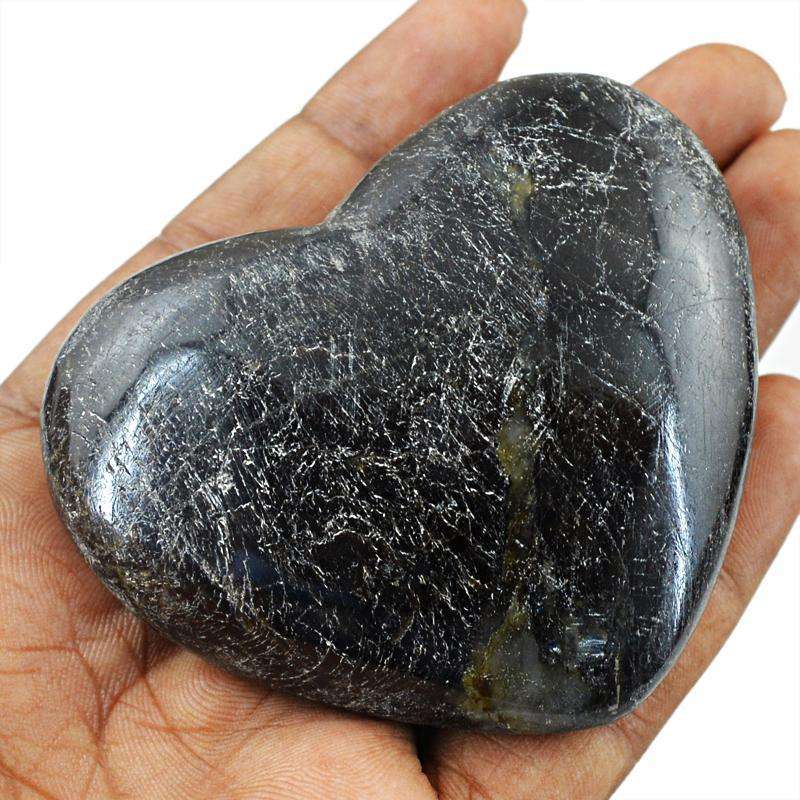 gemsmore:SOLD OUT : Heart Shape Labradorite Cabochon