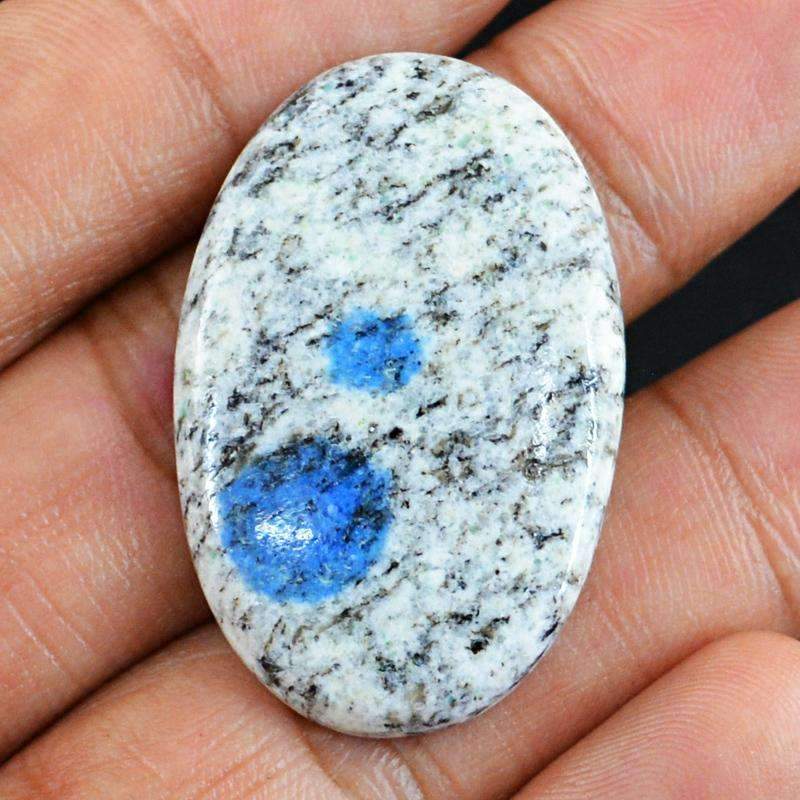 gemsmore:Untreated K2 Jasper Gemstone - Natural Oval Shape
